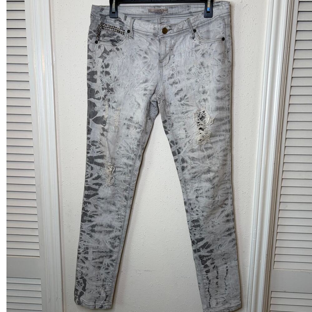 Ladies 2.1 Skinny Jean Denim Sz 30 #Grungy #Distressed